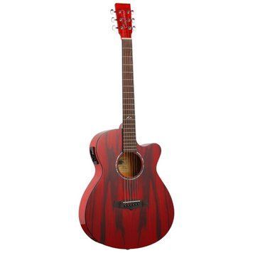 Электроакустическая гитара Tanglewood TA4 CE Красная 719297602584 фото