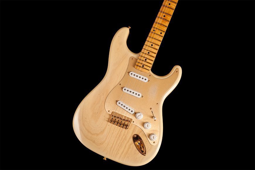 Электрогитара Fender Custom Shop Limited Edition '55 Hardtail Stratocaster Journeyman Relic Gold Hardware Natural Blonde 719297602449 фото