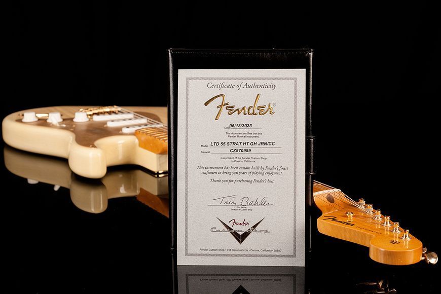 Электрогитара Fender Custom Shop Limited Edition '55 Hardtail Stratocaster Journeyman Relic Gold Hardware Natural Blonde 719297602449 фото