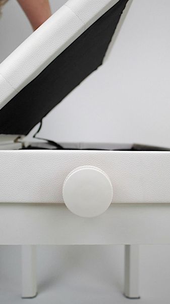 Банкетка AImusic (UA) BC-222WH з механізмом підйому та шухлядкой для нот 719297601627 фото