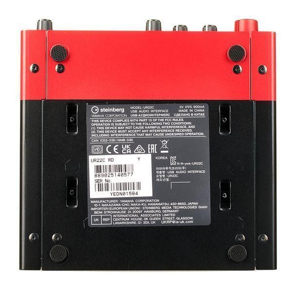 Аудиоинтерфейс Steinberg UR22C Red 719297600983 фото
